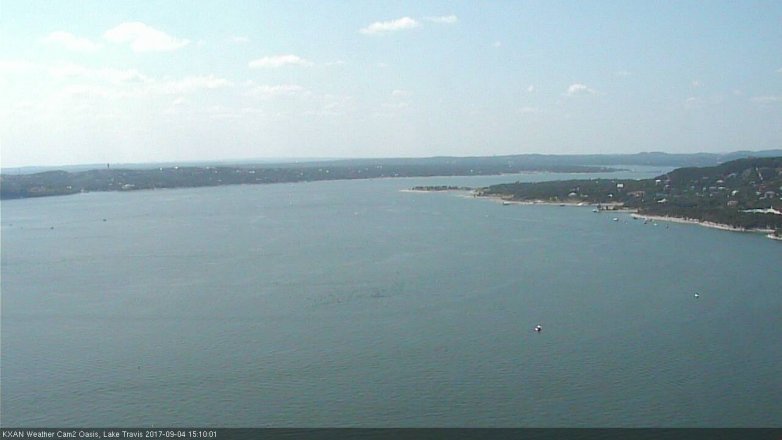 Lake Travis webcam, September 4, 2017 2:30 PM CT