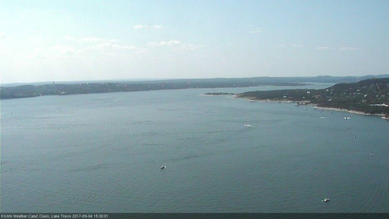 Lake Travis webcam, September 4, 2017 2:35 PM CT