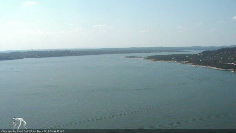 Lake Travis webcam, September 4, 2017 2:45 PM CT
