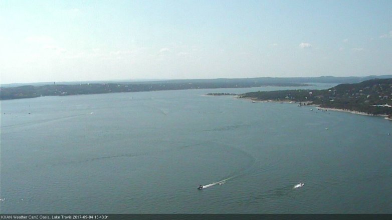 Lake Travis webcam, September 4, 2017 3:10 PM CT