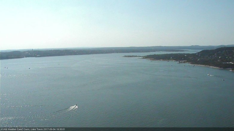 Lake Travis webcam, September 4, 2017 3:55 PM CT