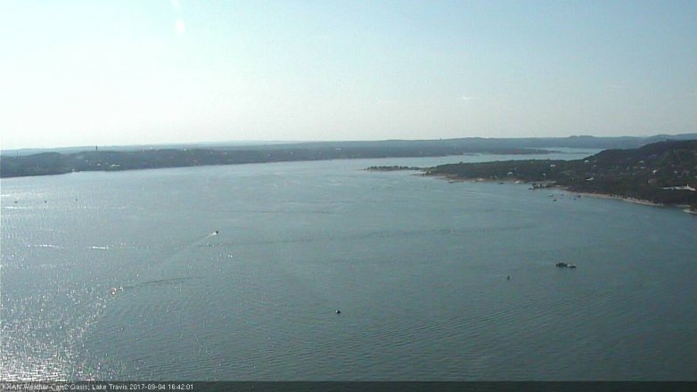 Lake Travis webcam, September 4, 2017 4:00 PM CT