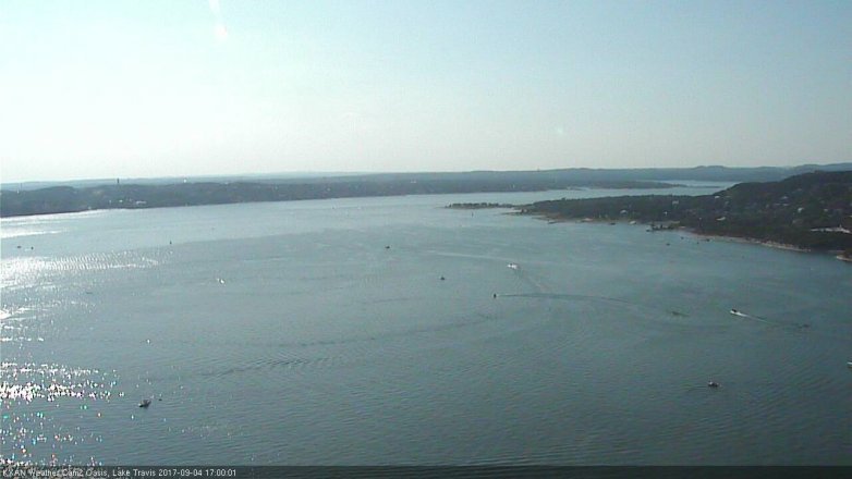 Lake Travis webcam, September 4, 2017 4:30 PM CT