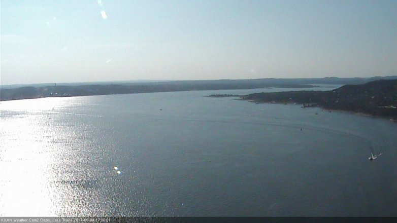 Lake Travis webcam, September 4, 2017 4:55 PM CT