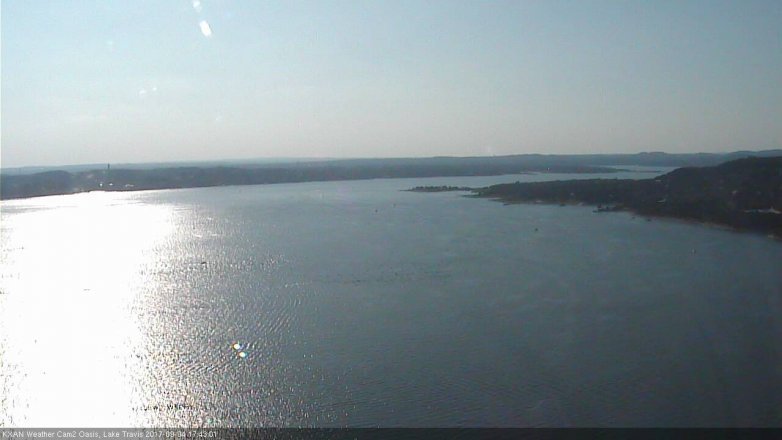 Lake Travis webcam, September 4, 2017 5:15 PM CT