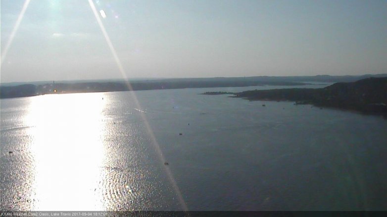 Lake Travis webcam, September 4, 2017 5:30 PM CT