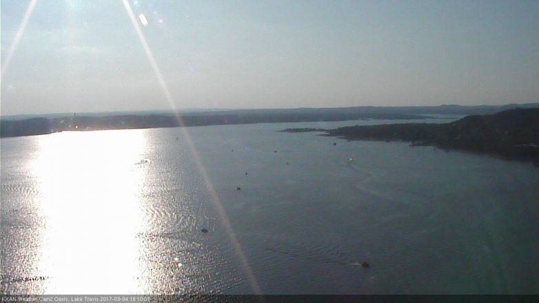 Lake Travis webcam, September 4, 2017 5:35 PM CT