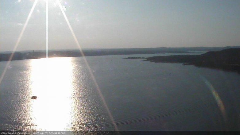 Lake Travis webcam, September 4, 2017 5:45 PM CT