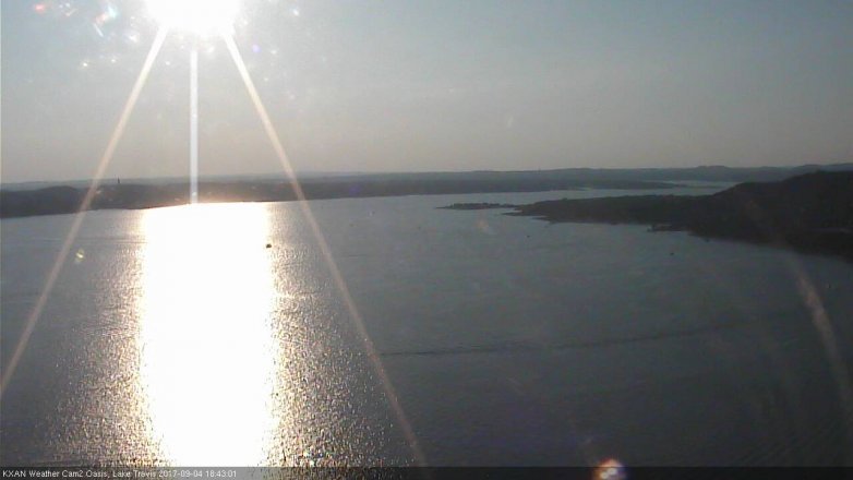 Lake Travis webcam, September 4, 2017 6:15 PM CT