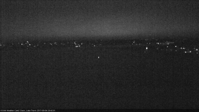 Lake Travis webcam, September 4, 2017 8:00 PM CT