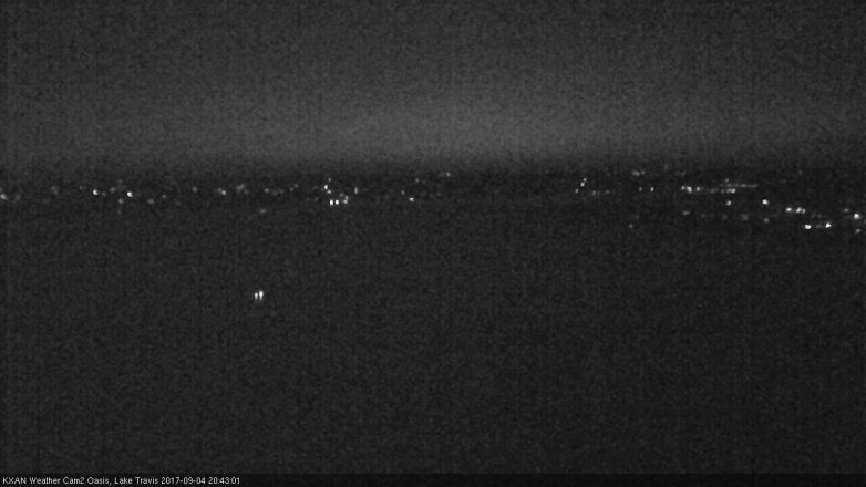 Lake Travis webcam, September 4, 2017 8:15 PM CT