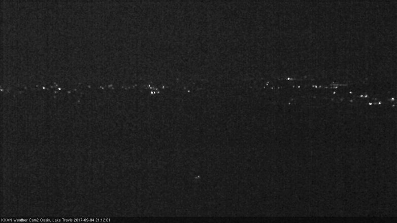 Lake Travis webcam, September 4, 2017 8:20 PM CT