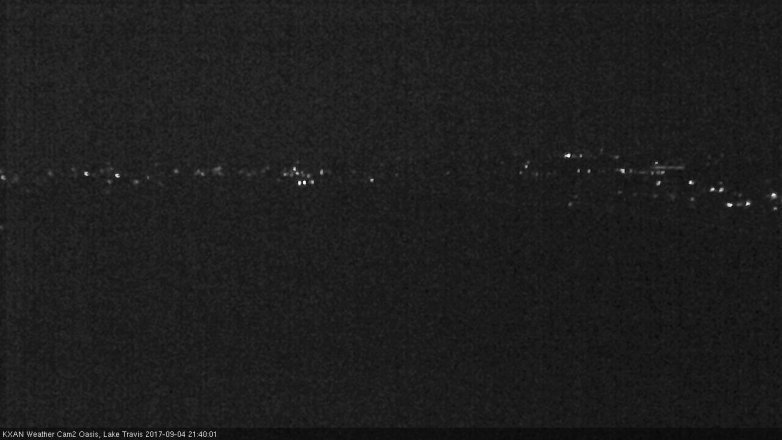 Lake Travis webcam, September 4, 2017 8:50 PM CT