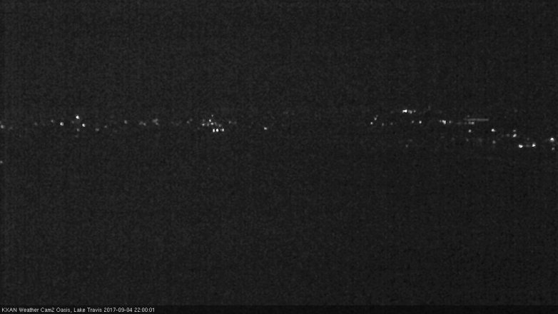 Lake Travis webcam, September 4, 2017 9:10 PM CT