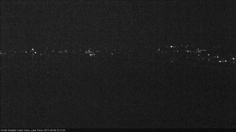 Lake Travis webcam, September 4, 2017 9:15 PM CT