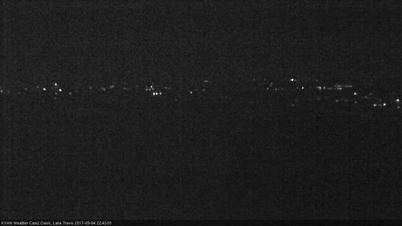 Lake Travis webcam, September 4, 2017 9:50 PM CT
