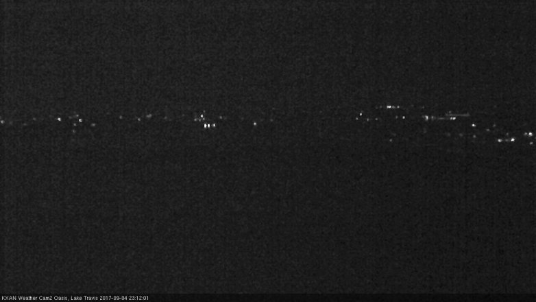 Lake Travis webcam, September 4, 2017 10:25 PM CT