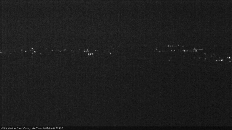 Lake Travis webcam, September 4, 2017 10:45 PM CT