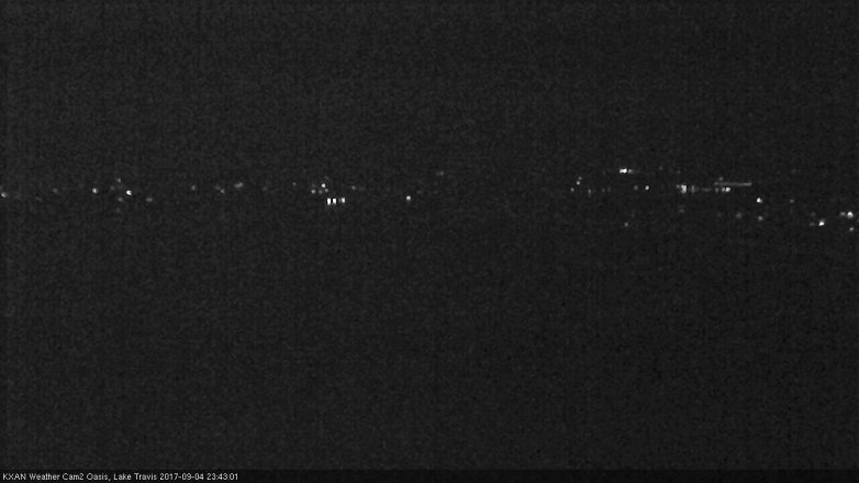 Lake Travis webcam, September 4, 2017 11:00 PM CT