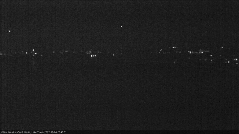 Lake Travis webcam, September 4, 2017 11:10 PM CT
