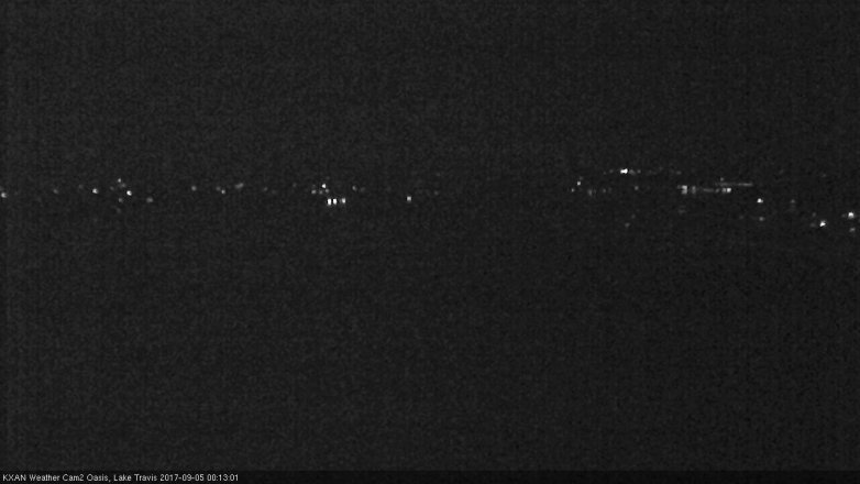 Lake Travis webcam, September 4, 2017 11:35 PM CT