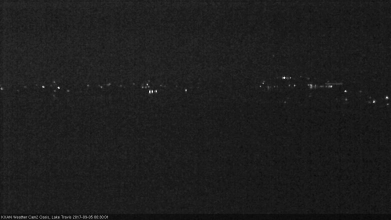Lake Travis webcam, September 4, 2017 11:50 PM CT