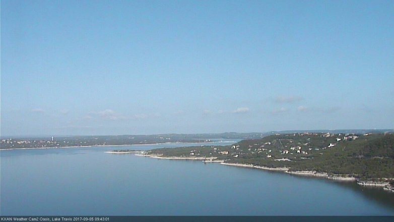 Lake Travis webcam, September 5, 2017 9:00 AM CT