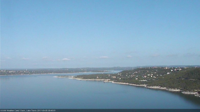 Lake Travis webcam, September 5, 2017 9:10 AM CT