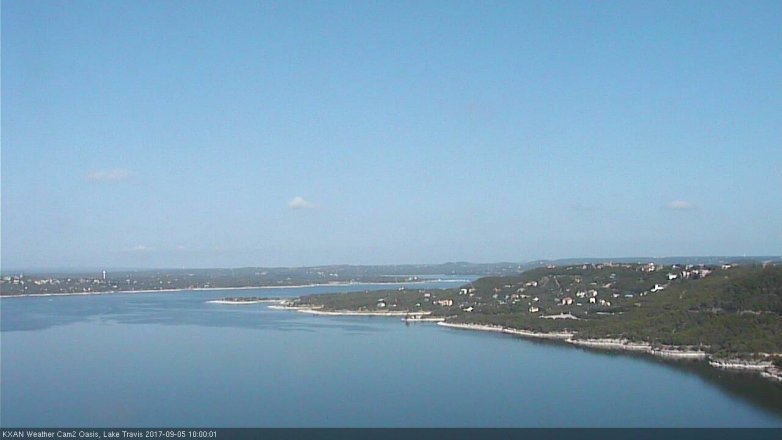 Lake Travis webcam, September 5, 2017 9:20 AM CT