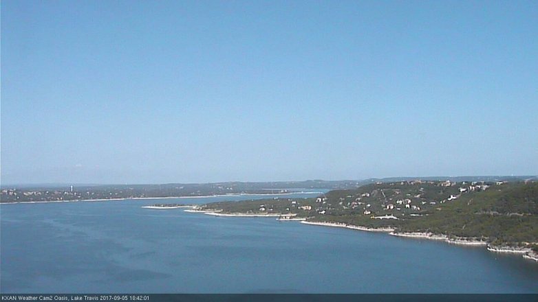 Lake Travis webcam, September 5, 2017 10:05 AM CT