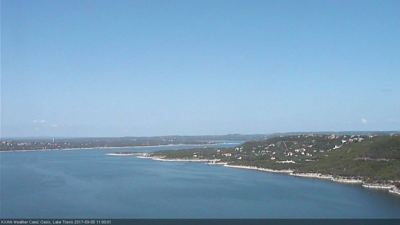 Lake Travis webcam, September 5, 2017 10:10 AM CT