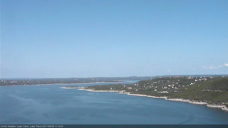 Lake Travis webcam, September 5, 2017 10:25 AM CT