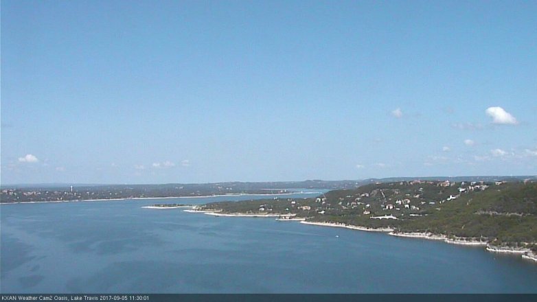 Lake Travis webcam, September 5, 2017 10:50 AM CT