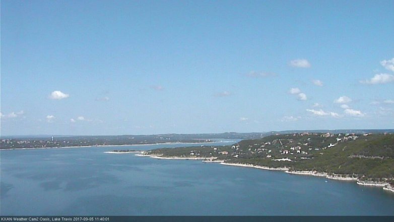 Lake Travis webcam, September 5, 2017 10:55 AM CT