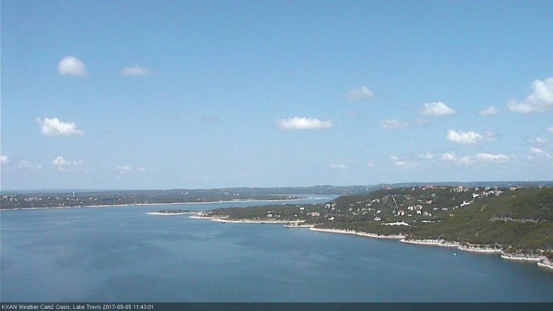 Lake Travis webcam, September 5, 2017 11:05 AM CT