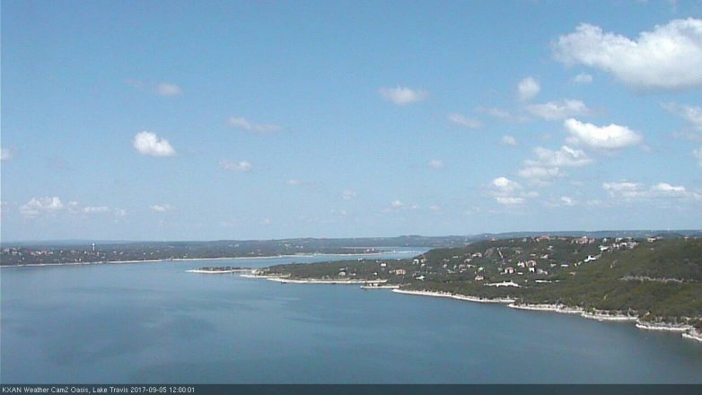 Lake Travis webcam, September 5, 2017 11:15 AM CT