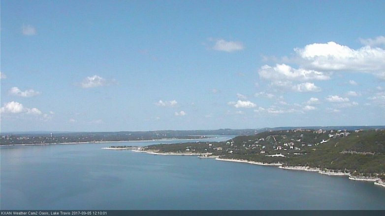 Lake Travis webcam, September 5, 2017 11:40 AM CT