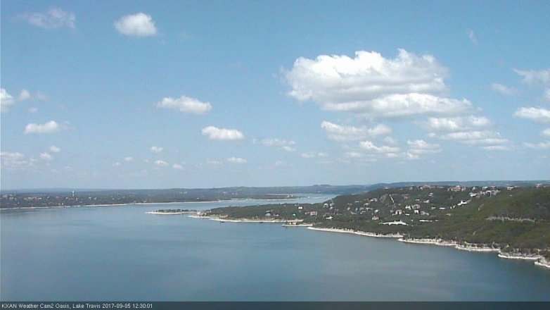 Lake Travis webcam, September 5, 2017 11:45 AM CT