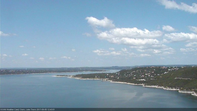 Lake Travis webcam, September 5, 2017 11:50 AM CT