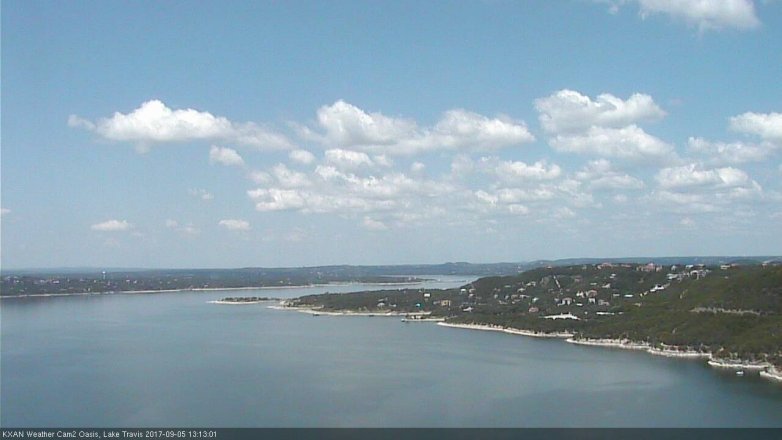 Lake Travis webcam, September 5, 2017 12:30 PM CT