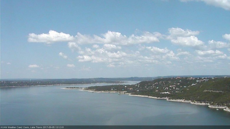 Lake Travis webcam, September 5, 2017 12:40 PM CT