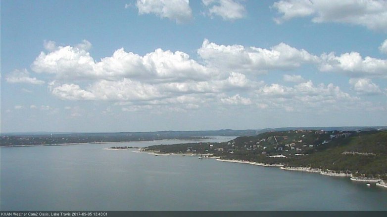 Lake Travis webcam, September 5, 2017 1:00 PM CT