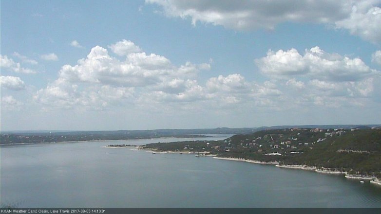Lake Travis webcam, September 5, 2017 1:25 PM CT