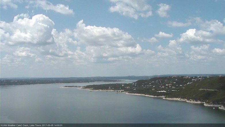Lake Travis webcam, September 5, 2017 1:30 PM CT