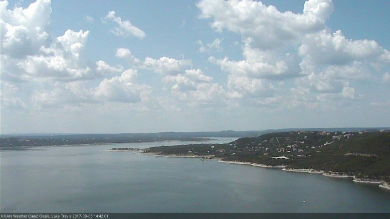Lake Travis webcam, September 5, 2017 2:00 PM CT