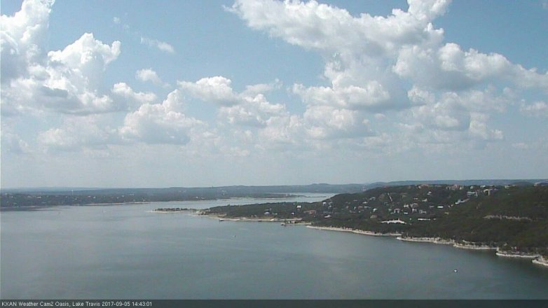 Lake Travis webcam, September 5, 2017 2:10 PM CT