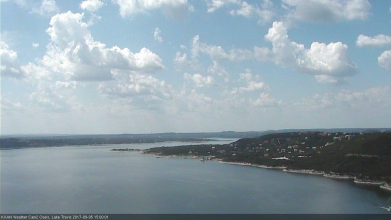 Lake Travis webcam, September 5, 2017 2:30 PM CT
