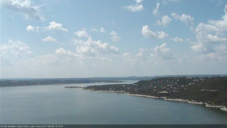 Lake Travis webcam, September 5, 2017 2:45 PM CT