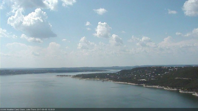Lake Travis webcam, September 5, 2017 2:50 PM CT