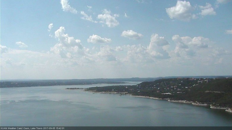 Lake Travis webcam, September 5, 2017 3:05 PM CT